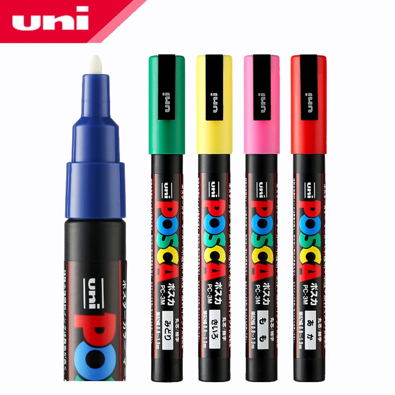 UNI POSCA Ŀ PC-3M (POSCA) POP  ,  繫 л ׸, ִϸ̼  ׷Ƽ, 1 